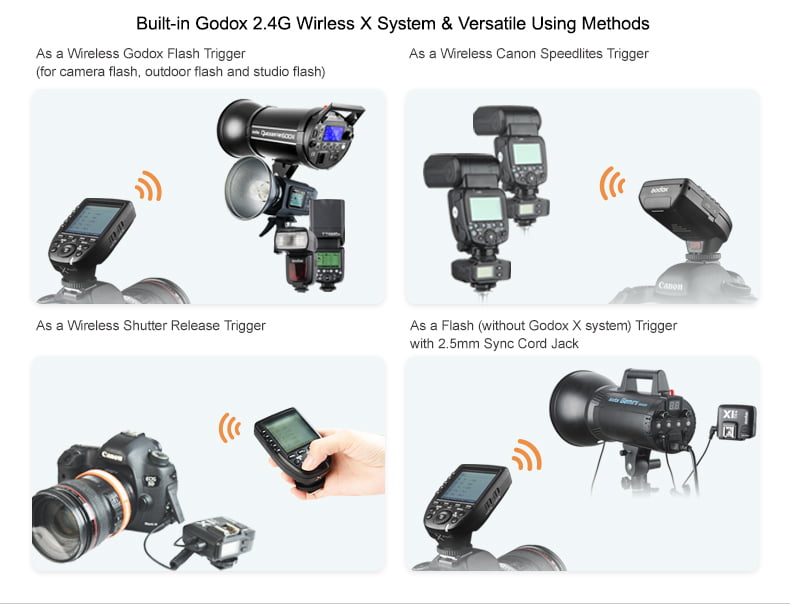 Godox Xpro TTL Wireless Flash Trigger 1/8000s HSS TTL for Canon Nikon Sony Fuji