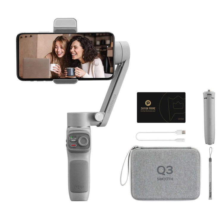 Zhiyun Smooth-Q3 Smartphone Gimbal Stabilizer - Standard and Combo Kit