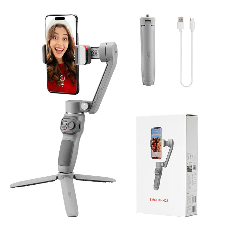 Zhiyun Smooth-Q3 Smartphone Gimbal Stabilizer - Standard and Combo Kit