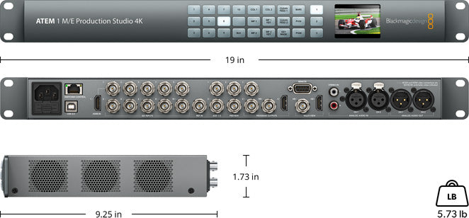 Blackmagic Design SWATEMPSW1ME4K ATEM 1 M/E Production Studio 4K