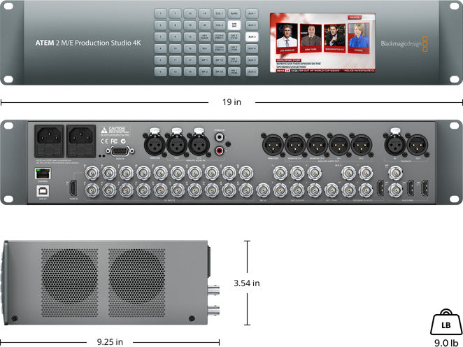 Blackmagic Design SWATEMPSW2ME4K ATEM 2 M/E Production Studio 4K