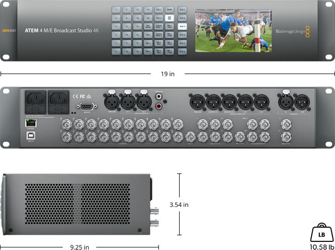 Blackmagic Design SWATEMRRW4ME4K ATEM 4 M/E Broadcast Studio 4K