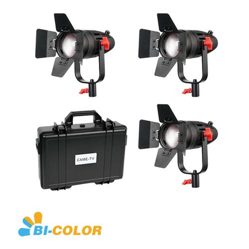 CAME-TV Boltzen 30w Fresnel Fanless Focusable LED Bi-Color 3pcs Kit