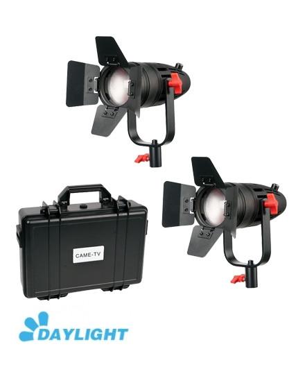 CAME-TV Boltzen 30w Fresnel Fanless Focusable LED Daylight 2pcs Kit