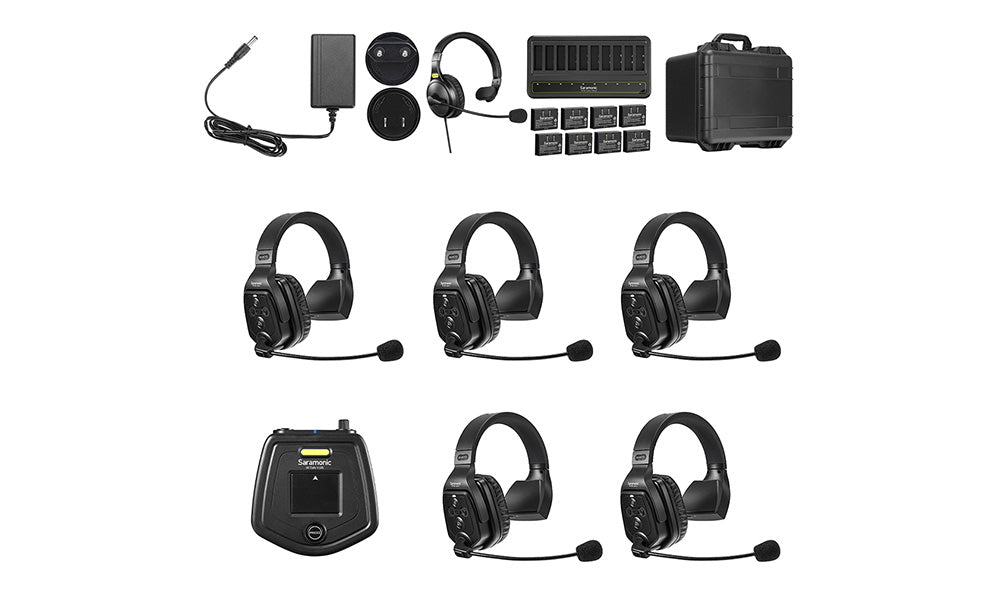 Saramonic WiTalk WT6S Full-Duplex Wireless Intercom Headset System