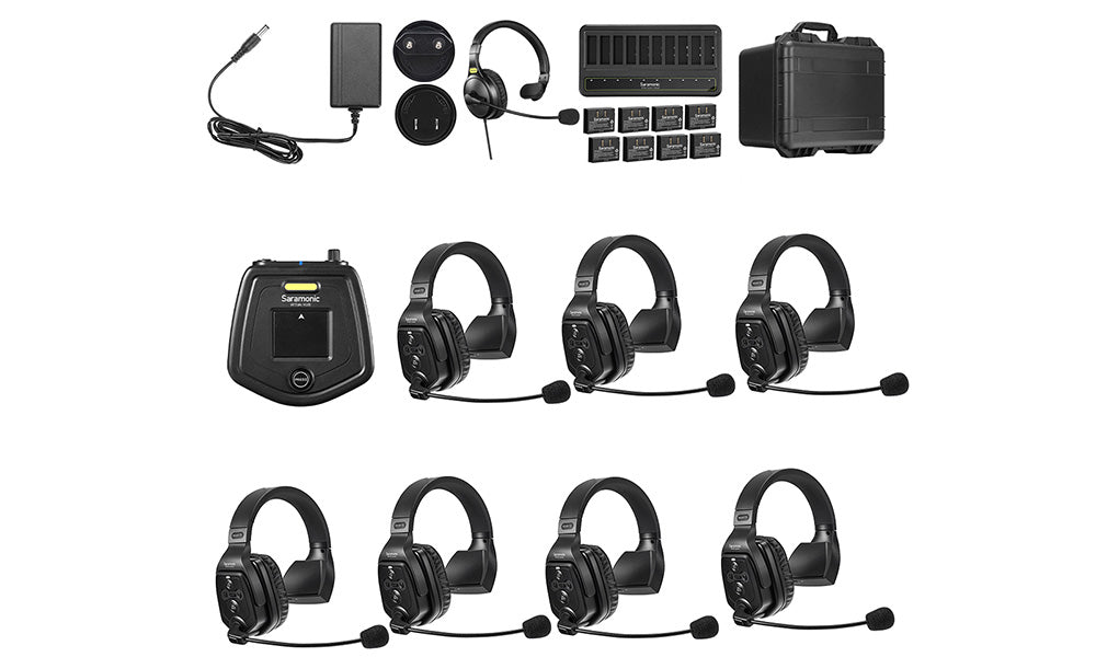 Saramonic WiTalk WT8S Full-Duplex Wireless Intercom Headset System