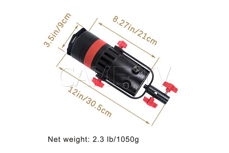 CAME-TV 1 pc Q-55W Boltzen 55w High Output Fresnel Focusable LED Daylight With Bag