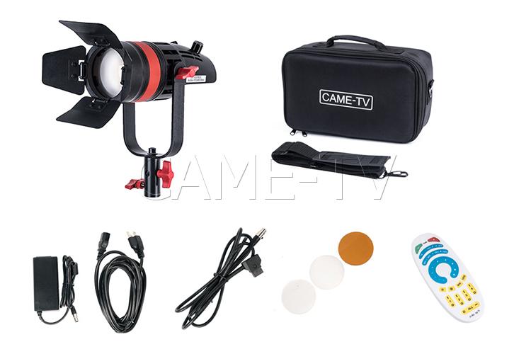 CAME-TV 1 pc Q-55W Boltzen 55w High Output Fresnel Focusable LED Daylight With Bag