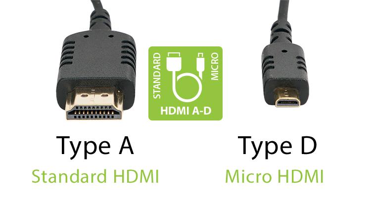 CAME-TV ULTRA-THIN AND FLEXIBLE HDMI to HDMI MICRO CABLE AD (1ft 2ft 3ft 6ft)