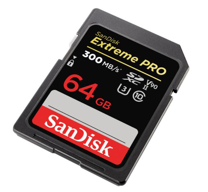 SanDisk 64GB Extreme PRO UHS-II SDXC Memory Card