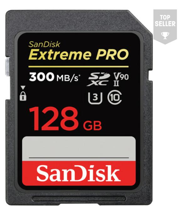 SanDisk 128GB Extreme PRO UHS-II SDXC Memory Card