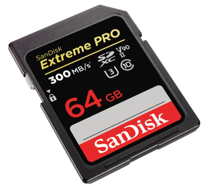 SanDisk 64GB Extreme PRO UHS-II SDXC Memory Card