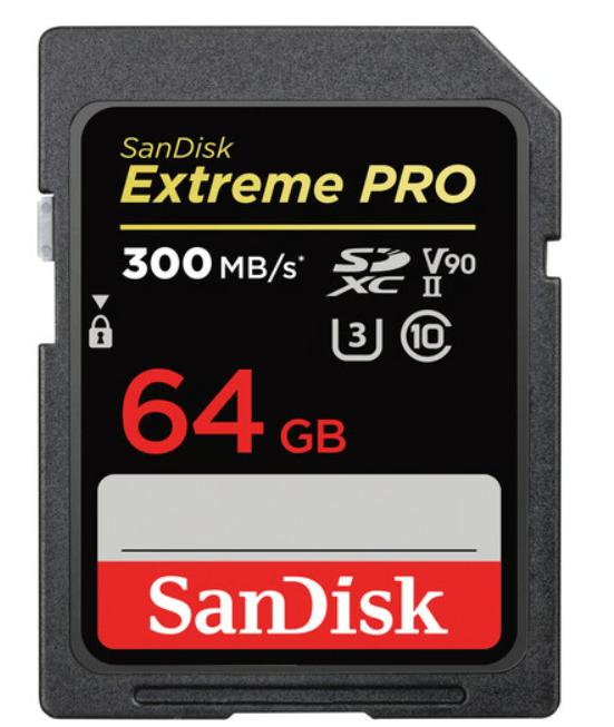 SanDisk 64GB Extreme PRO UHS-II SDXC Memory Card