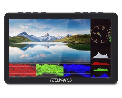 FEELWORLD F5 Pro V4 6 Inch Touch Screen DSLR Camera Field Monitor 3D LUT 4K HDMI Input Output Tilt Arm Power Output F970 Install and Power Kit to External Wireless transmission