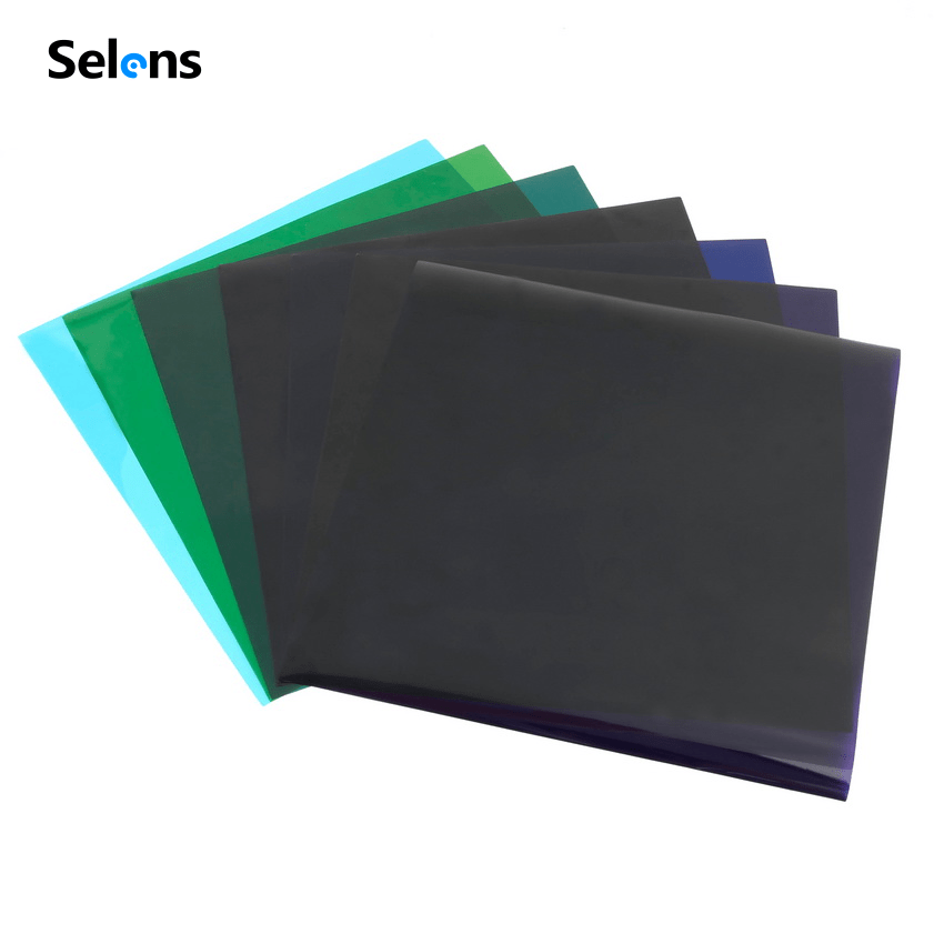 Selens Color Gels Filter Cards 25x25cm for Camera Photography Studio Tool