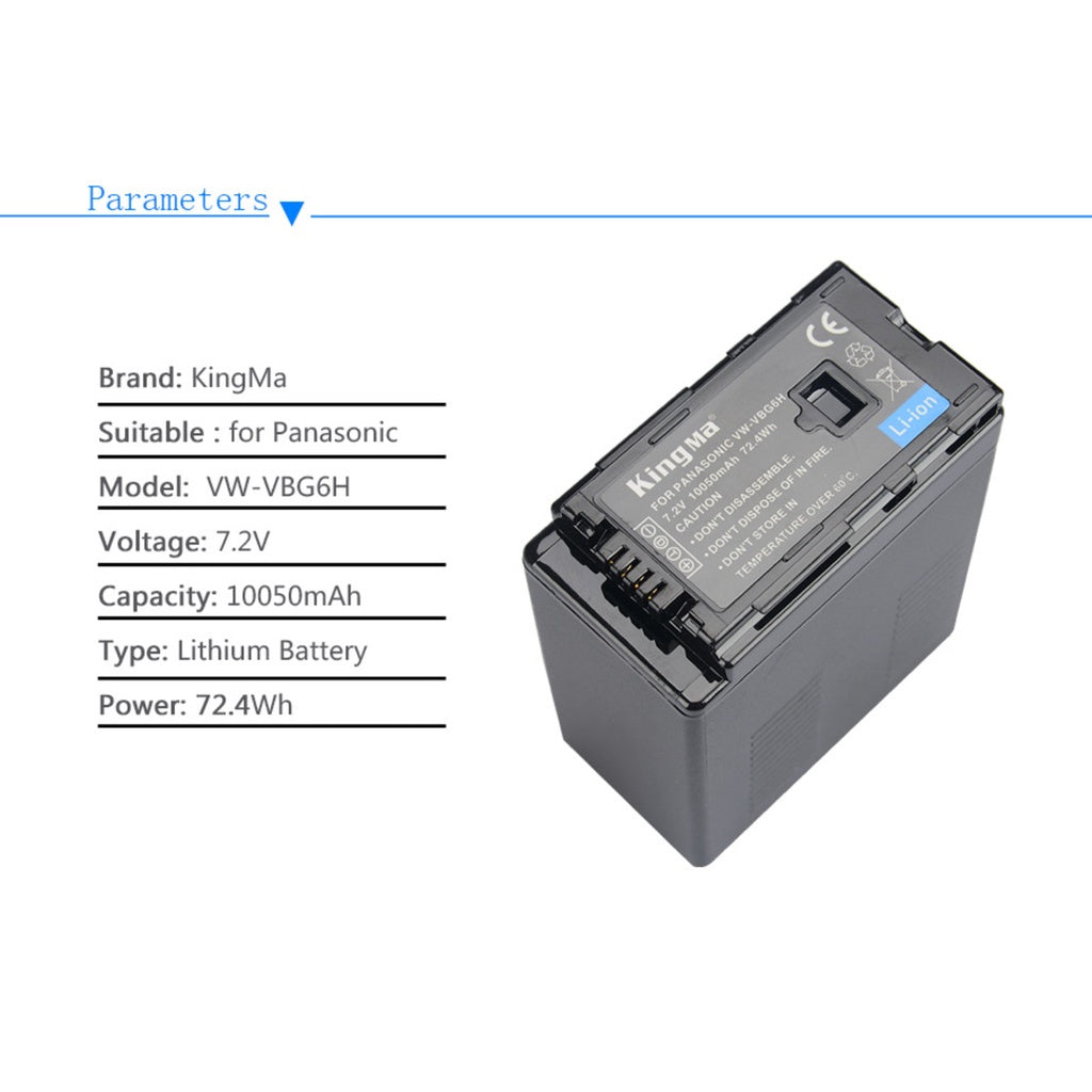 KingMa VW-VBG6 5400mAh Replacement Battery for Panasonic