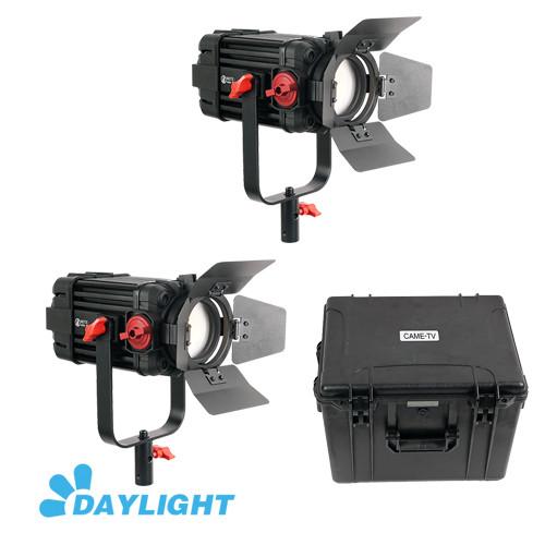 CAME-TV Boltzen 100w Fresnel Focusable LED Daylight 2pcs Kit