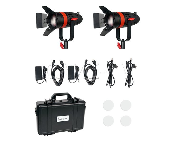 CAME-TV Boltzen 55w Fresnel Focusable LED Bi-Color 2pcs Kit