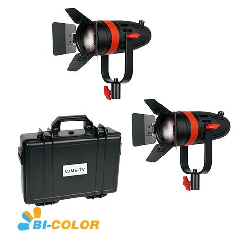 CAME-TV Boltzen 55w Fresnel Focusable LED Bi-Color 2pcs Kit