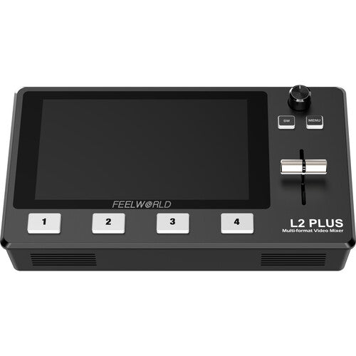 FEELWORLD L2 PLUS Multi-camera Video Mixer Switcher with 5.5" LCD Touch Screen PTZ Control Chroma Key USB3.0 live streaming