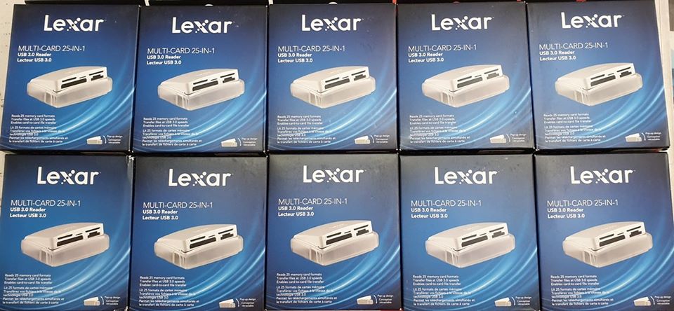 Lexar Multi-Card 25-in-1 USB 3.0 Reader with Pop-Up Design