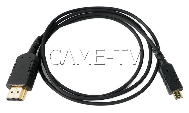 CAME-TV ULTRA-THIN AND FLEXIBLE HDMI to HDMI MICRO CABLE AD (1ft 2ft 3ft 6ft)