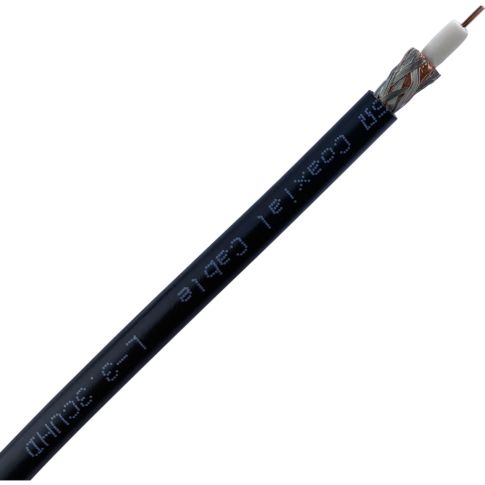 Canare L-5.5CUHD 75 Ohm Coaxial Cable for 12G-SDI (Black, 656'/200m)