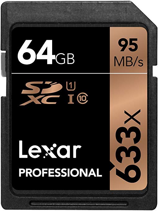 Lexar® Professional SD 64gb 633x 95mbps