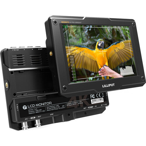 Lilliput H7S 7" 4K HDMI/3G-SDI Ultra-Bright On-Camera Monitor