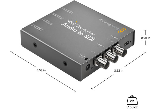 Blackmagic Design CONVMCAUDS2 Mini Converter - Audio to SDI 2