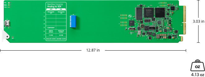 Blackmagic Design CONVOPENGAAS OpenGear Converter - Analog to SDI