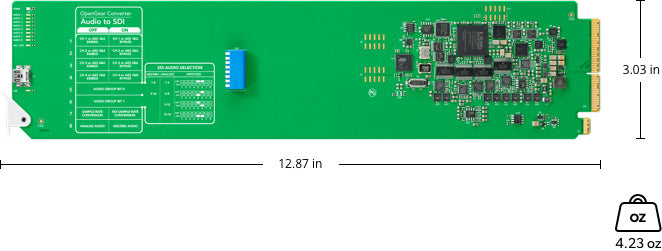 Blackmagic Design CONVOPENGCAUDS OpenGear Converter - Audio to SDI