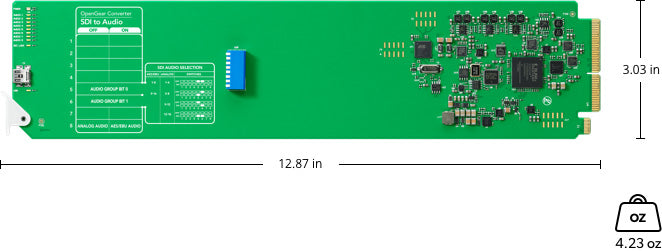 Blackmagic Design CONVOPENGCSAUD OpenGear Converter - SDI to Audio