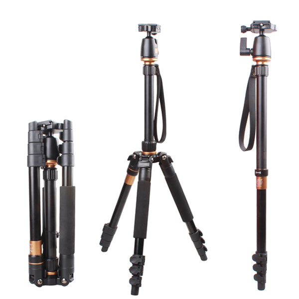 BeiKe Q555 Professional Portable Light Weight Aluminium Tripod