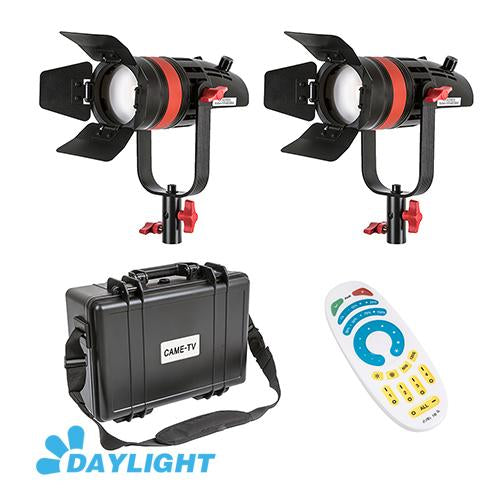 CAME-TV Q-55W Boltzen 55w High Output Fresnel Focusable LED Daylight Kit