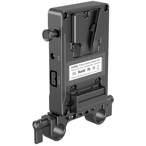 SmallRig V-Mount Battery Adapter Plate with Dual-Rod Clamp