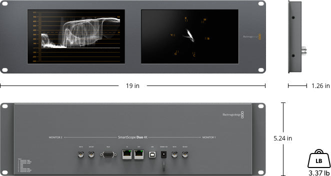 Blackmagic Design HDL-SMTWSCOPEDUO4K2 SmartScope Duo 4K 2