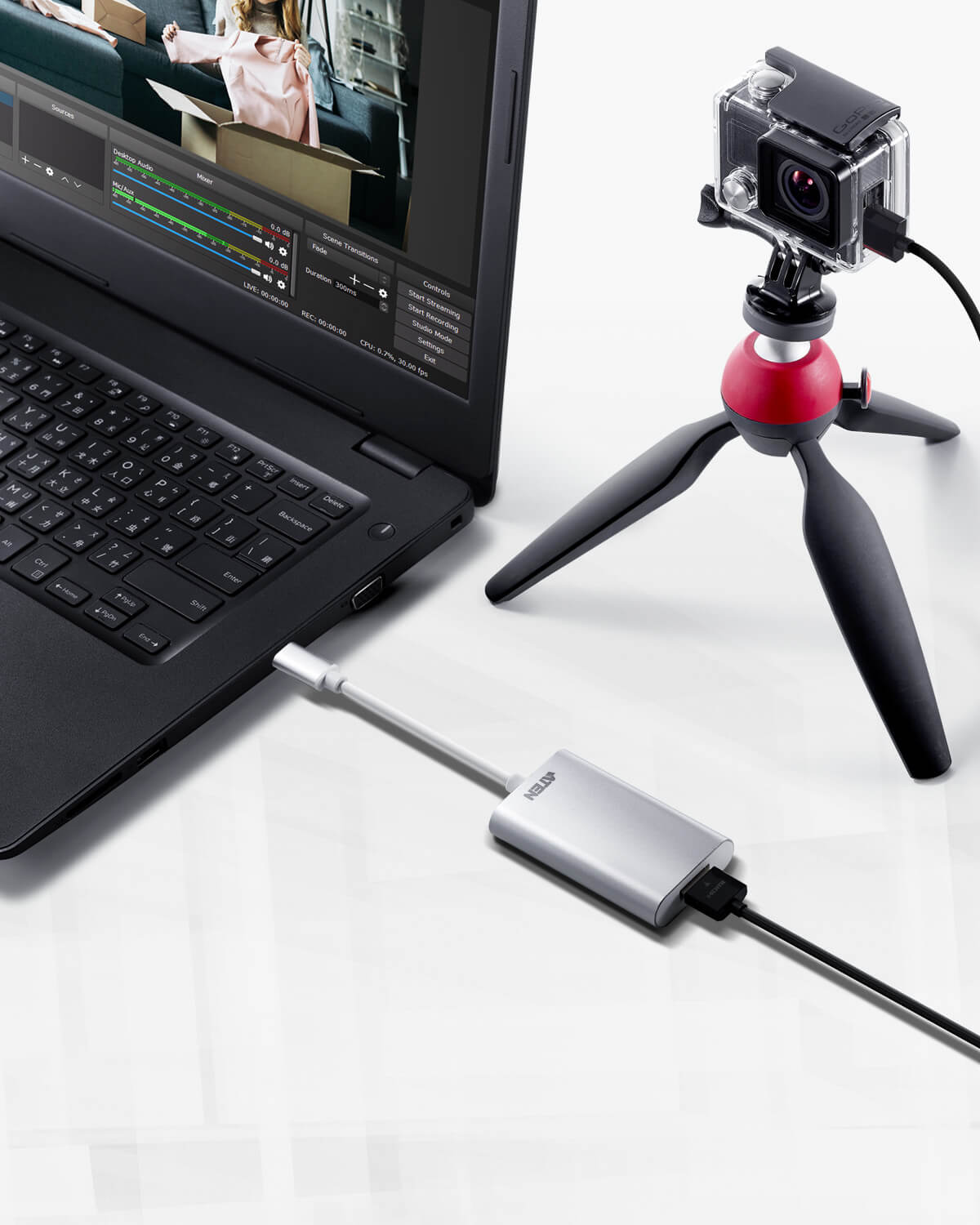 ATEN UC3020 CAMLIVE&#x2122; (HDMI to USB-C UVC Video Capture)