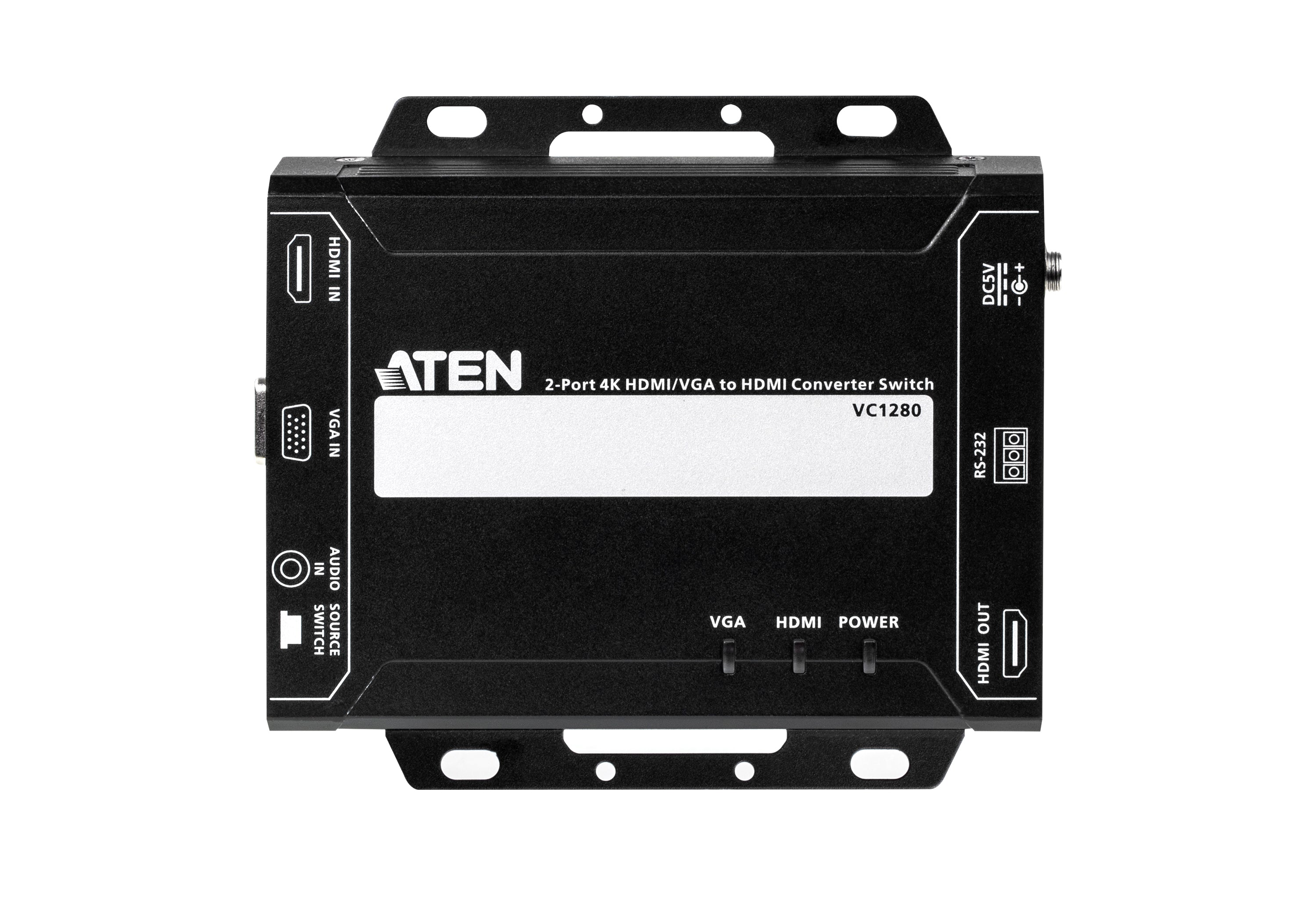 ATEN VC1280 2-Port 4K HDMI/VGA to HDMI Converter Switch