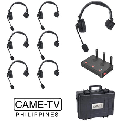 CAME-TV WAERO Duplex Digital Wireless Foldable Headset with Hub 7 Pack