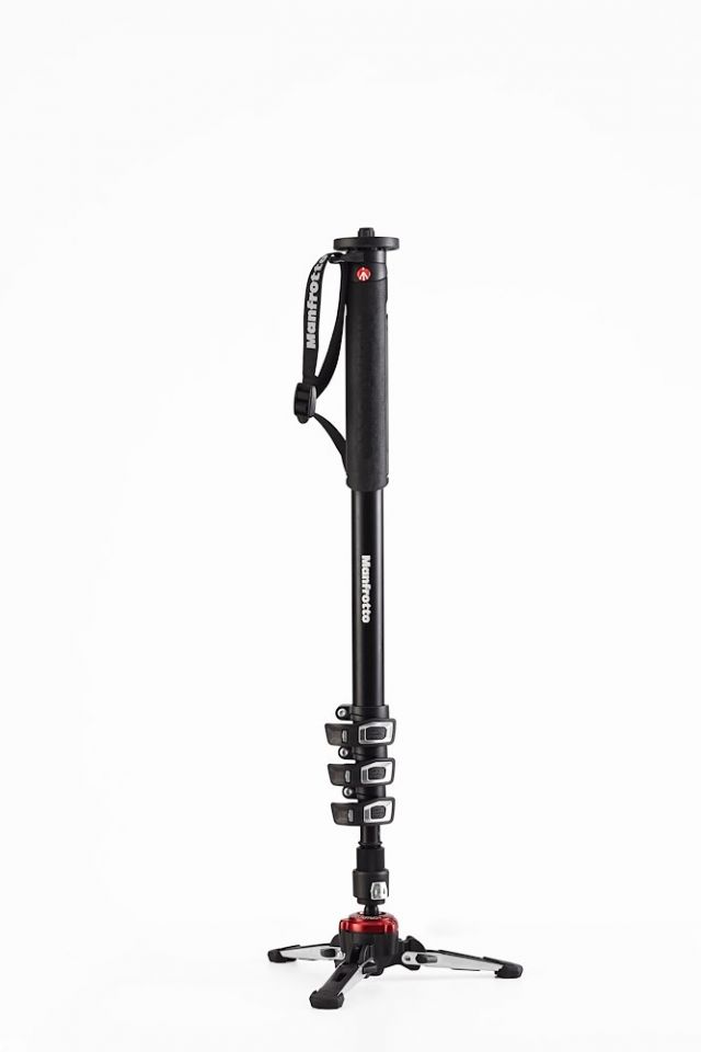 Manfrotto MVMXPROA4 XPRO aluminium 4 section fluid video monopod, FLUIDTECH base